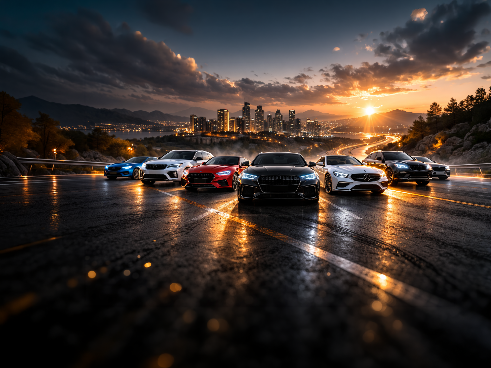 Premium car rental fleet